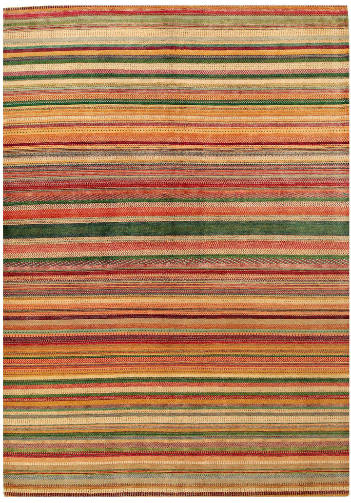 Multi Colored Gabbeh 8'  2" x 11'  7" - No. QA81272