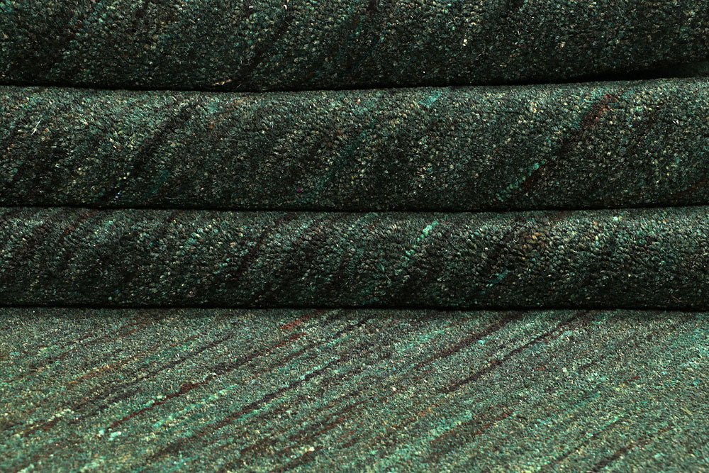 Darkgreen Gabbeh 8' 1 x 10' 4 - No. 56046 - ALRUG Rug Store