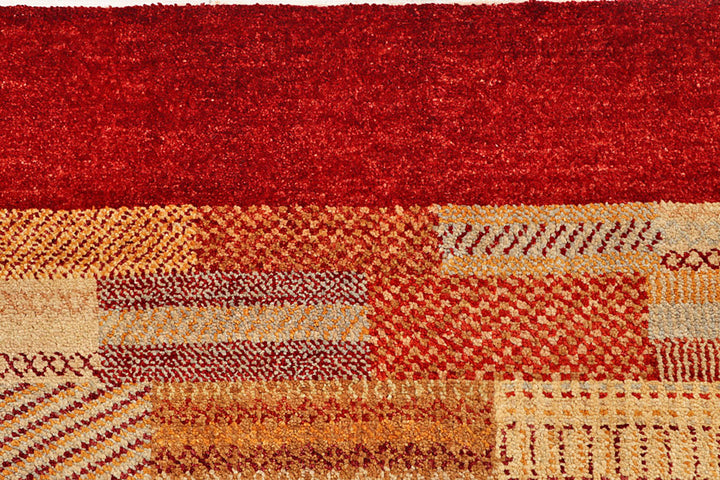 Multi Colored Gabbeh 8'  2" x 11'  3" - No. QA51216