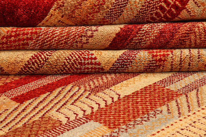 Multi Colored Gabbeh 8'  2" x 11'  3" - No. QA51216