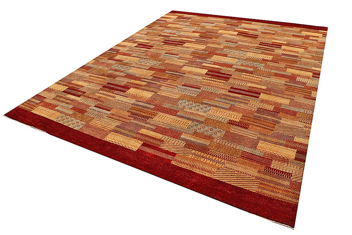 Multi Colored Gabbeh 8'  2" x 11'  3" - No. QA51216