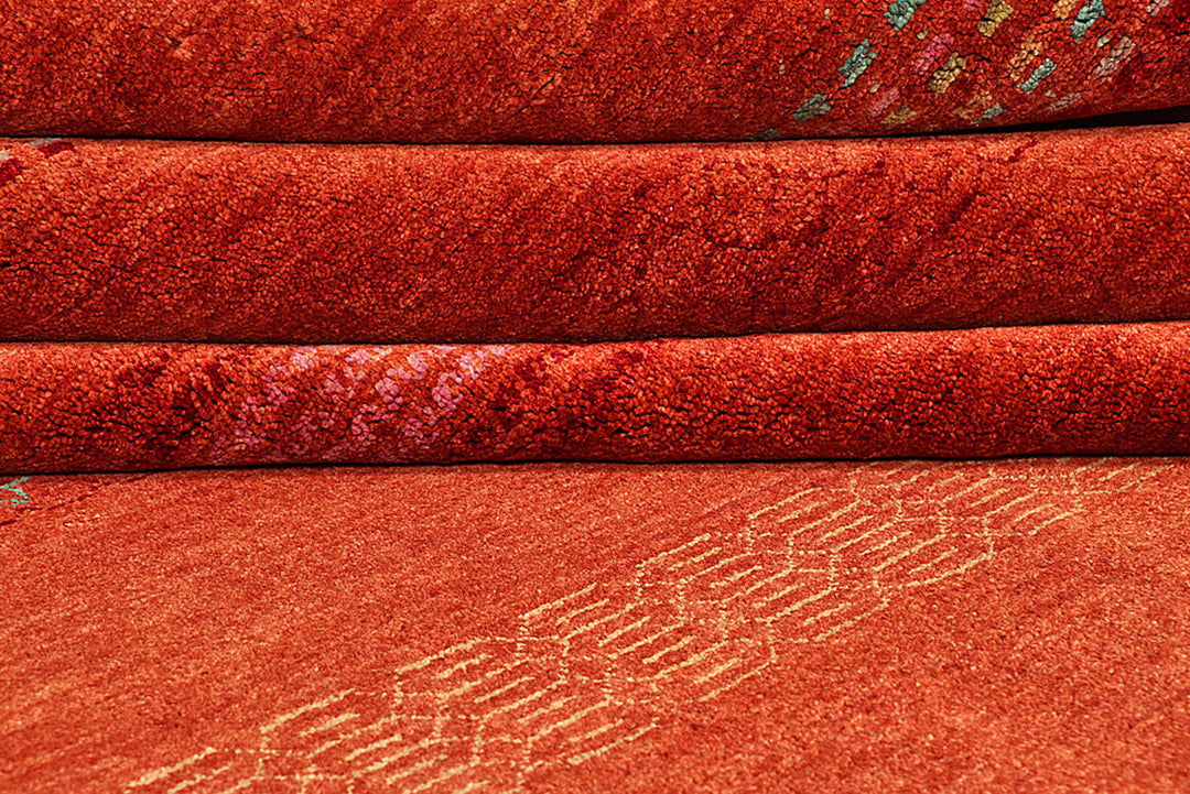 Firebrick Gabbeh 8'  x" 10'  6" - No. QA64492