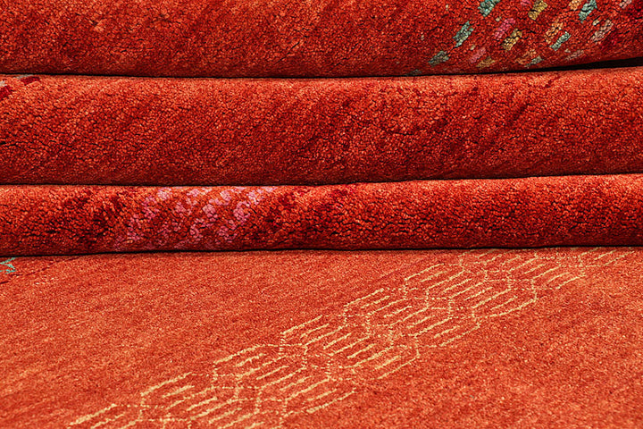 Firebrick Gabbeh 8'  x" 10'  6" - No. QA64492