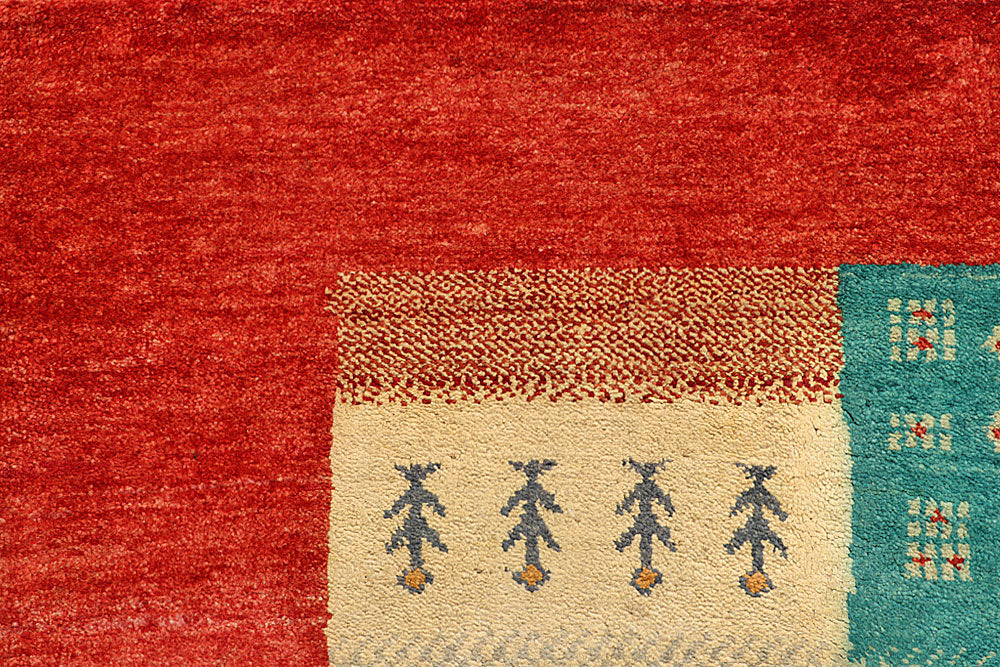 Multi Colored Gabbeh 7' 11 x 10' 9 - No. 56053 - ALRUG Rug Store