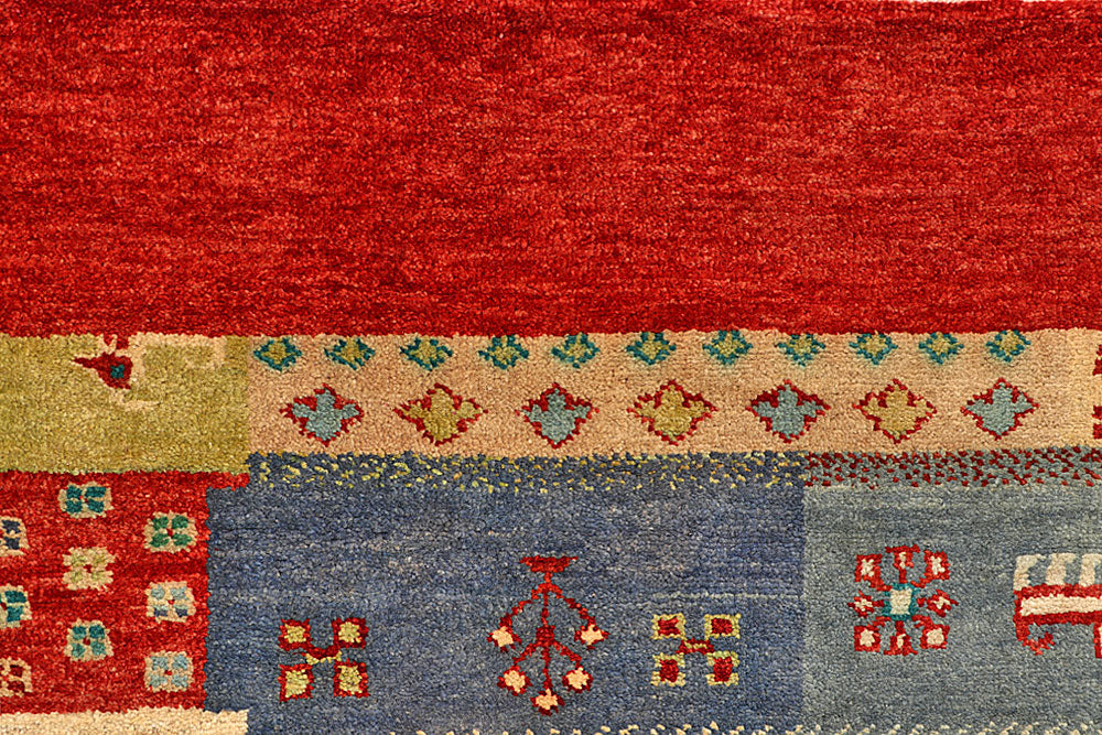 Multi Colored Gabbeh 7' 11 x 10' 9 - No. 56053 - ALRUG Rug Store