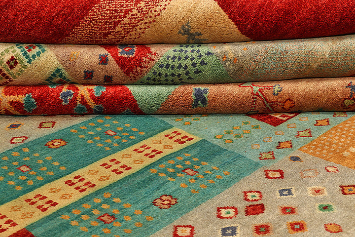 Multi Colored Gabbeh 7' 11 x 10' 9 - No. 56053 - ALRUG Rug Store