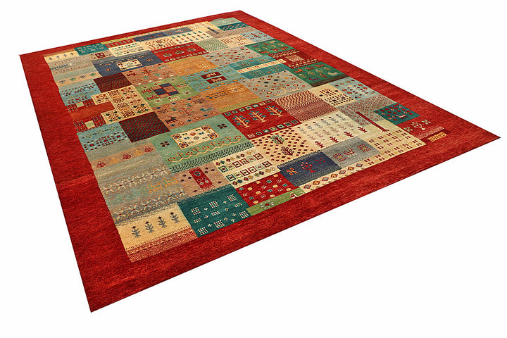 Multi Colored Gabbeh 7' 11 x 10' 9 - No. 56053 - ALRUG Rug Store