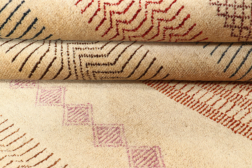 Multi Colored Gabbeh 7' 11 x 8' - No. 56055 - ALRUG Rug Store