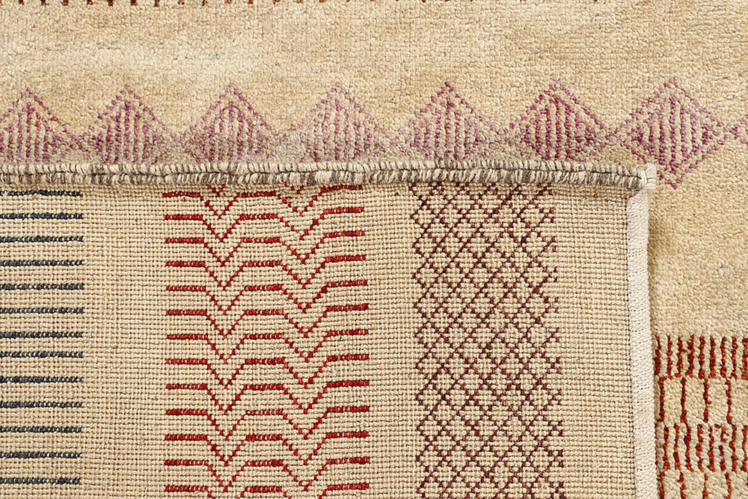 Multi Colored Gabbeh 7'  11" x 8' " - No. QA57689