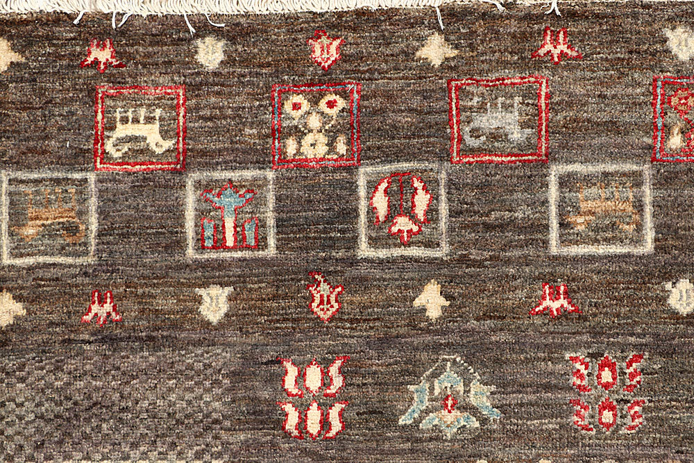 Multi Colored Gabbeh 8' 3 x 11' 1 - No. 56057 - ALRUG Rug Store