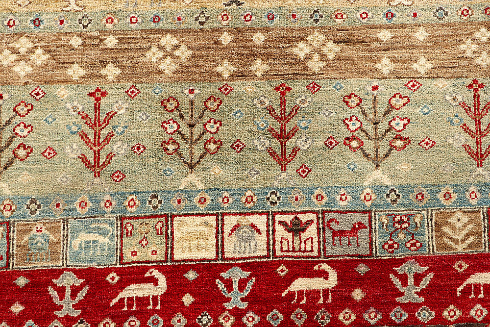 Multi Colored Gabbeh 8' 3 x 11' 1 - No. 56057 - ALRUG Rug Store