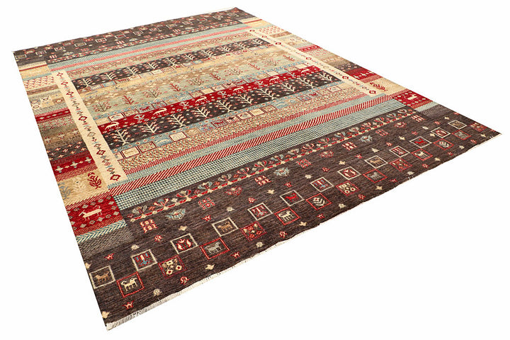 Multi Colored Gabbeh 8' 3 x 11' 1 - No. 56057 - ALRUG Rug Store