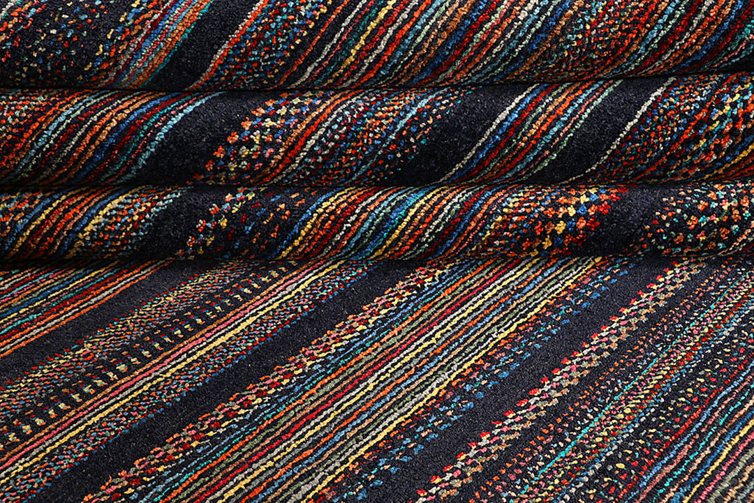 Multi Colored Gabbeh 7'  10" x 9'  11" - No. QA68313