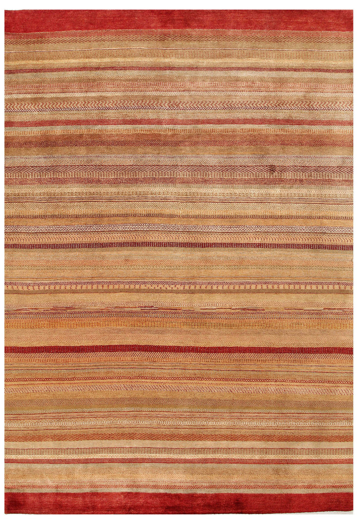 Multi Colored Gabbeh 8'  3" x 11'  9" - No. QA64761