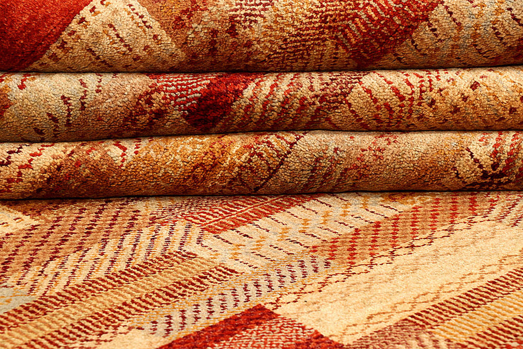 Multi Colored Gabbeh 8'  3" x 11'  2" - No. QA52445
