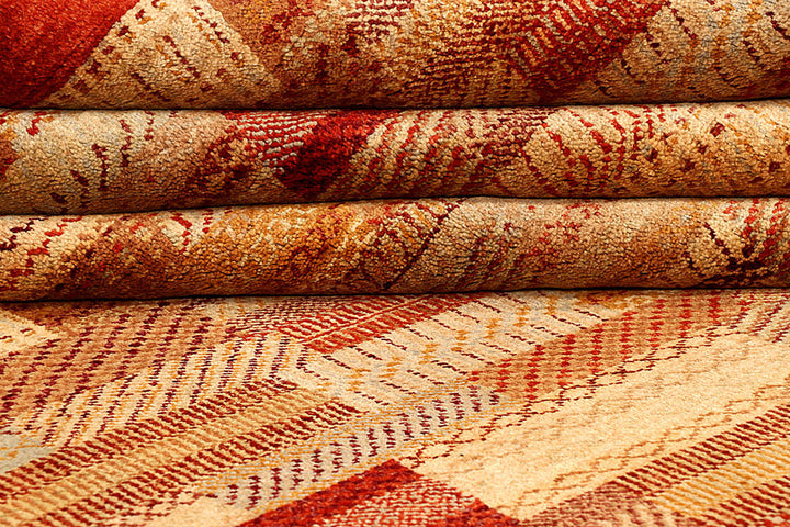 Multi Colored Gabbeh 8'  3" x 11'  2" - No. QA52445