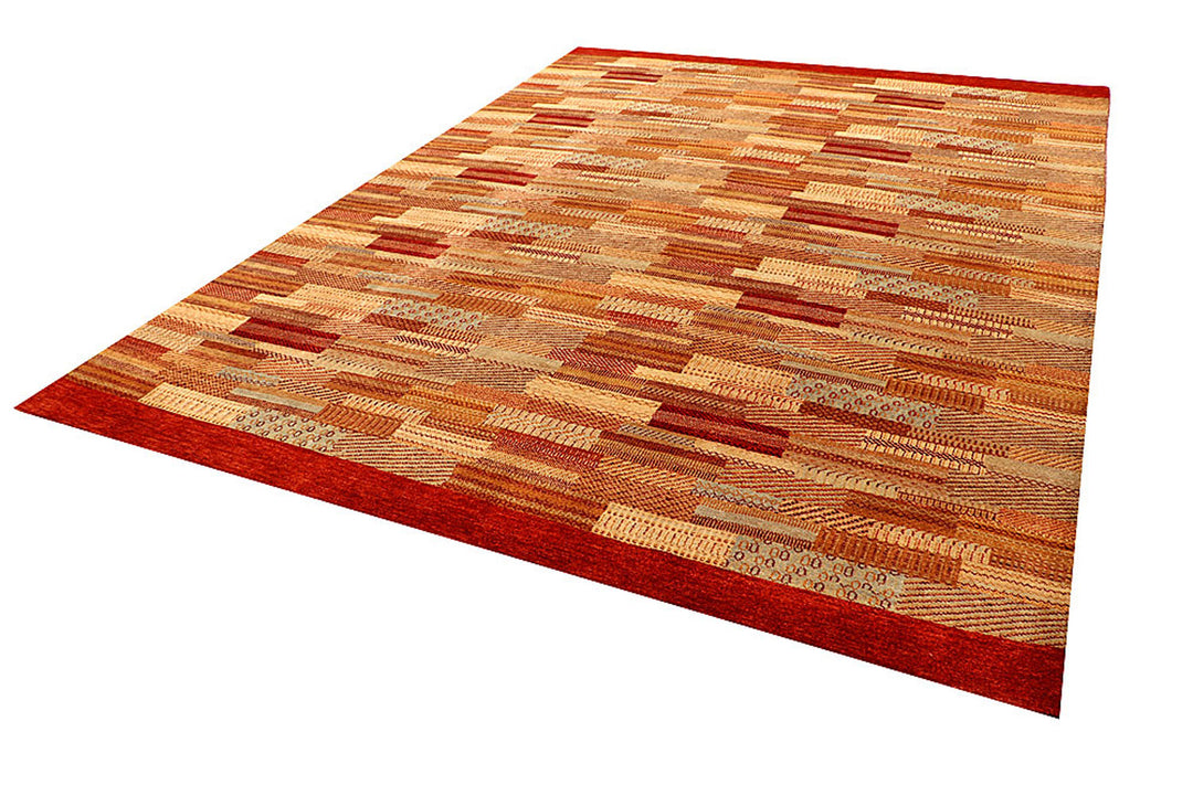 Multi Colored Gabbeh 8'  3" x 11'  2" - No. QA52445