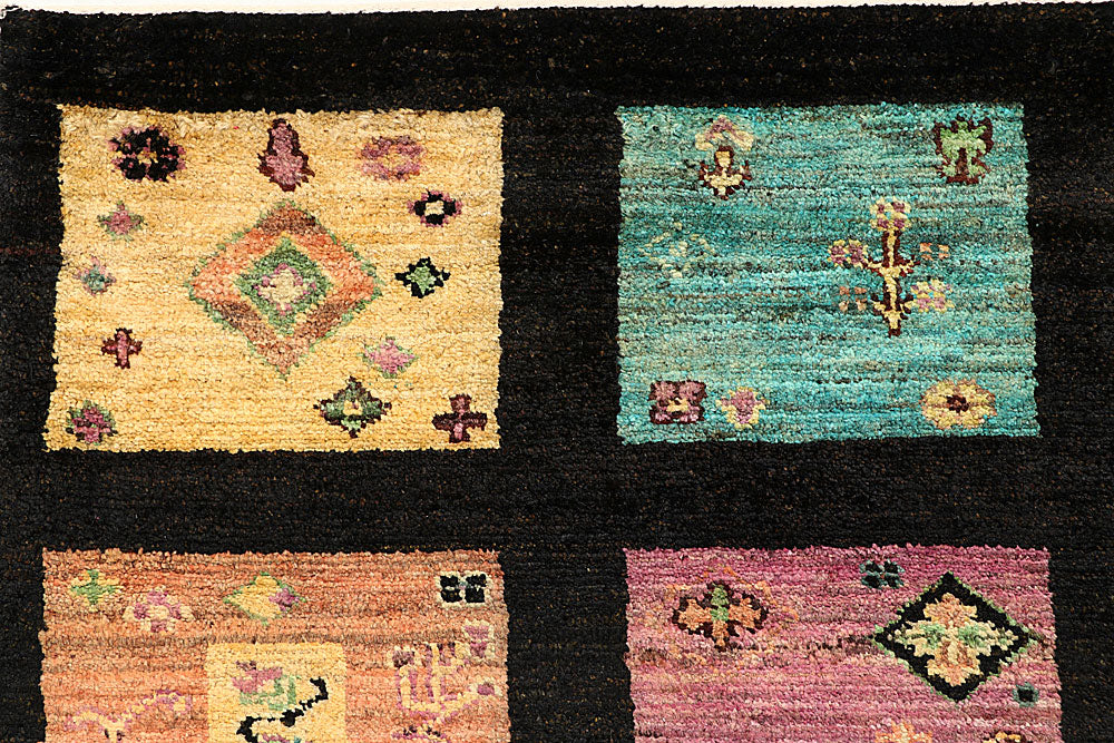 Multi Colored Gabbeh 7' 10 x 10' 1 - No. 56074 - ALRUG Rug Store