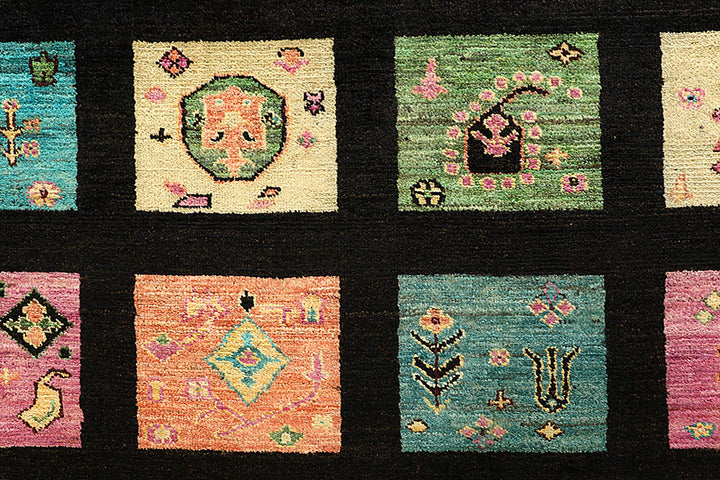 Multi Colored Gabbeh 7' 10 x 10' 1 - No. 56074 - ALRUG Rug Store