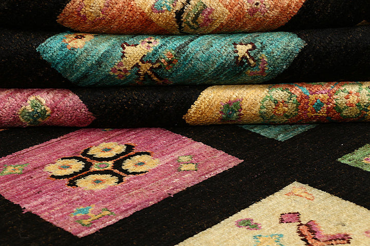 Multi Colored Gabbeh 7' 10 x 10' 1 - No. 56074 - ALRUG Rug Store