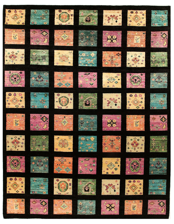 Multi Colored Gabbeh 7' 10 x 10' 1 - No. 56074 - ALRUG Rug Store