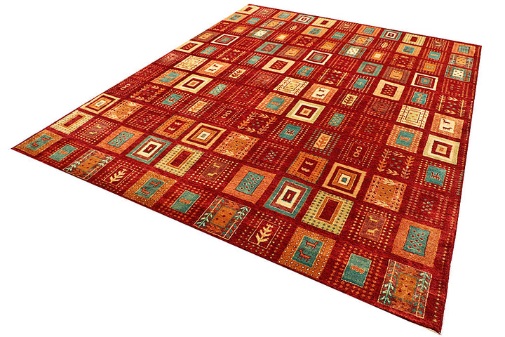 Multi Colored Gabbeh 8' x 9' 11 - No. 56076 - ALRUG Rug Store