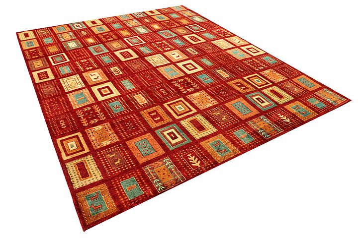 Multi Colored Gabbeh 8' x 9' 11 - No. 56076 - ALRUG Rug Store