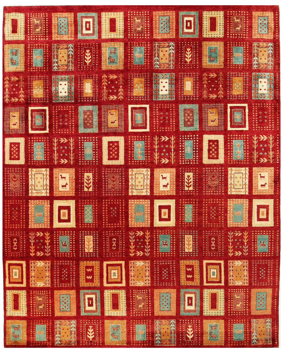 Multi Colored Gabbeh 8' x 9' 11 - No. 56076 - ALRUG Rug Store