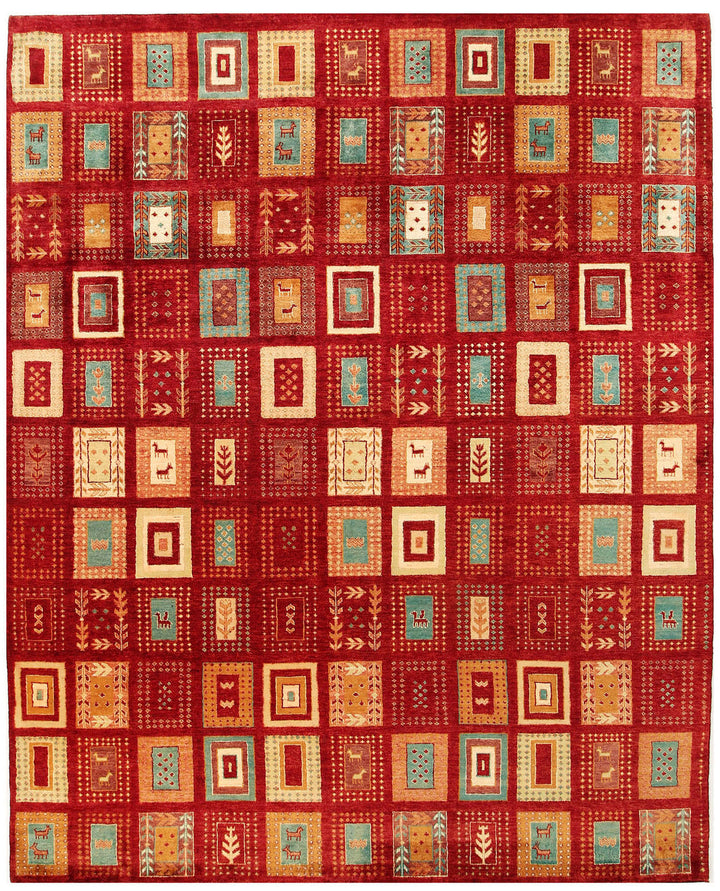 Multi Colored Gabbeh 8' x 9' 11 - No. 56076 - ALRUG Rug Store