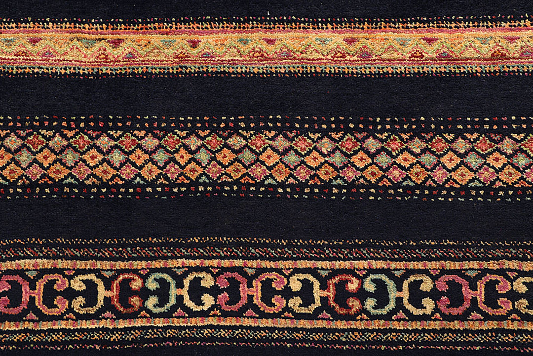 Midnight Blue Gabbeh 8'  5" x 11'  3" - No. QA98649