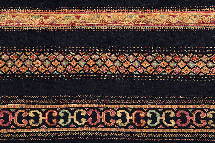 Midnight Blue Gabbeh 8'  5" x 11'  3" - No. QA98649