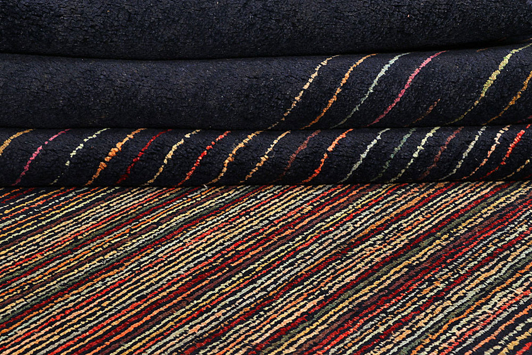 Multi Colored Gabbeh 8'  1" x 9'  11" - No. QA14562