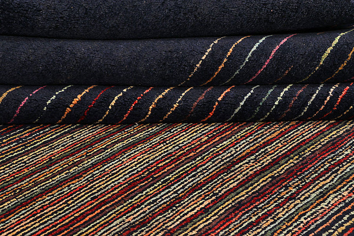 Multi Colored Gabbeh 8'  1" x 9'  11" - No. QA14562