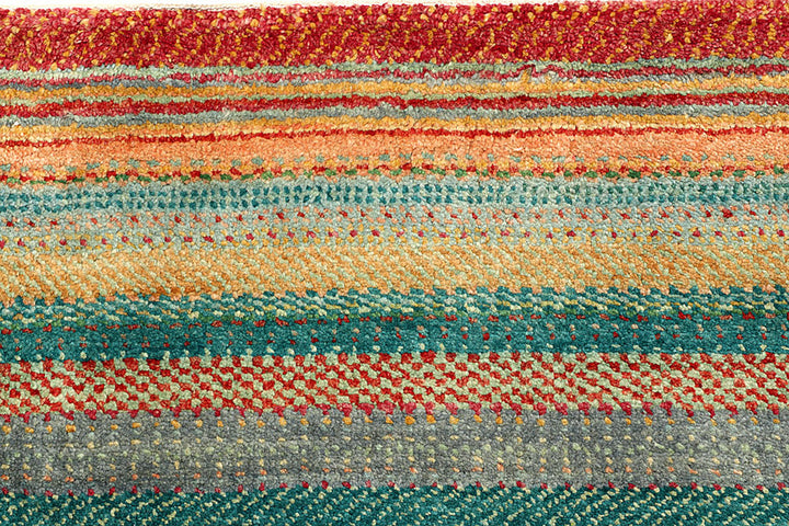 Multi Colored Gabbeh 8'  2" x 11'  3" - No. QA58870