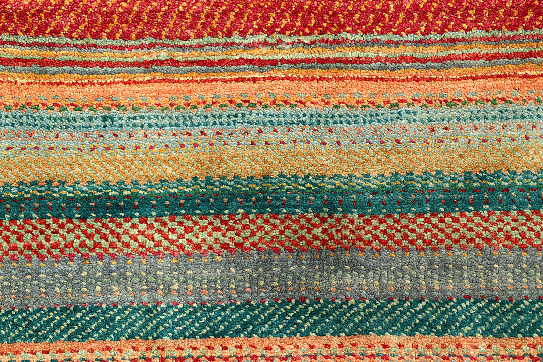 Multi Colored Gabbeh 8'  2" x 11'  3" - No. QA58870