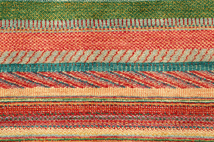 Multi Colored Gabbeh 8'  2" x 11'  3" - No. QA58870