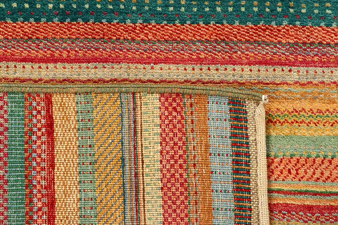 Multi Colored Gabbeh 8'  2" x 11'  3" - No. QA58870