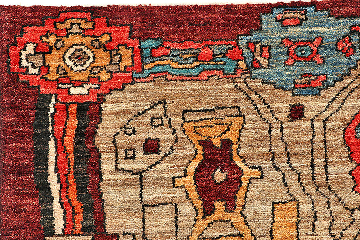 Tan Gabbeh 8' 5 x 9' 9 - No. 56093 - ALRUG Rug Store