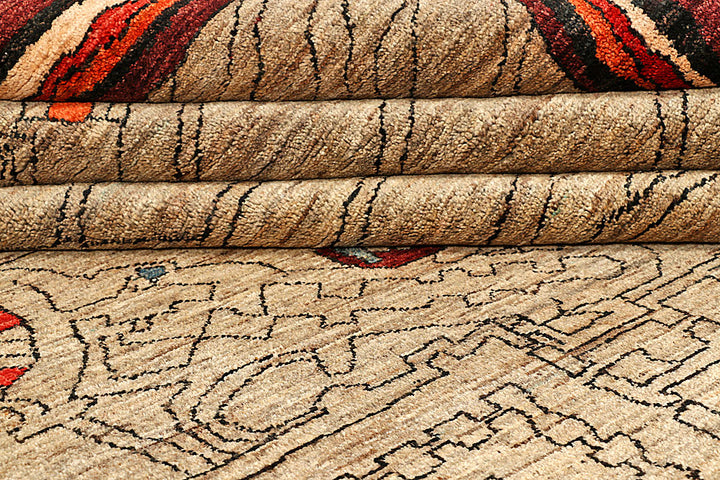 Tan Gabbeh 8' 5 x 9' 9 - No. 56093 - ALRUG Rug Store