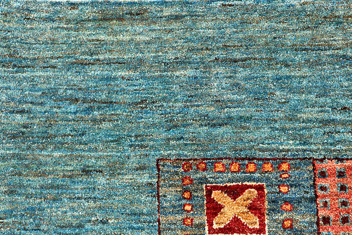 Multi Colored Gabbeh 9'  1" x 11'  7" - No. QA70135