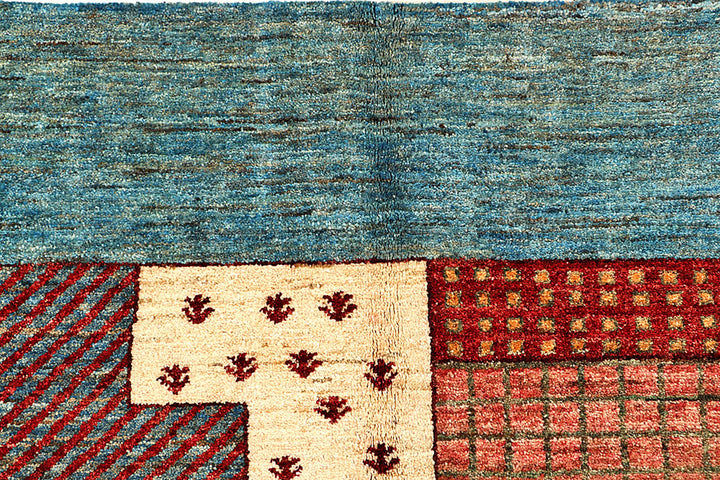 Multi Colored Gabbeh 9'  1" x 11'  7" - No. QA70135