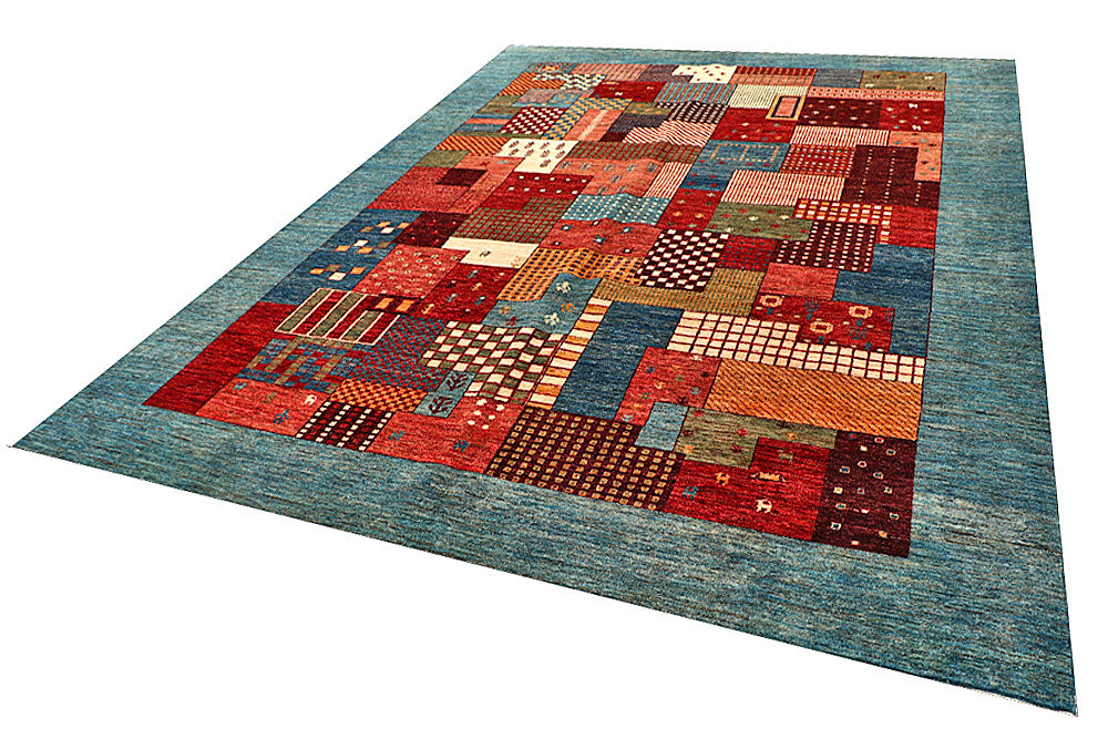 Multi Colored Gabbeh 9' 1 x 11' 7 - No. 56094 - ALRUG Rug Store