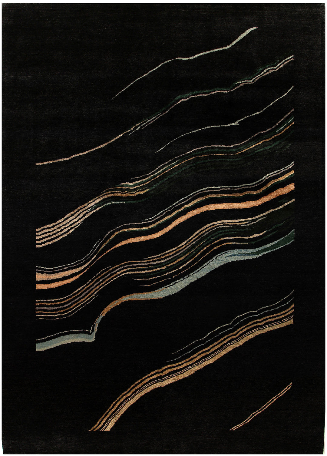 Black Gabbeh 8' 3 x 11' 5 - No. 56101 - ALRUG Rug Store