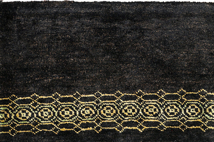 Black Gabbeh 2'  7" x 11'  10" - No. QA56639