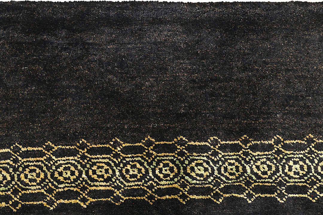 Black Gabbeh 2'  7" x 11'  10" - No. QA56639