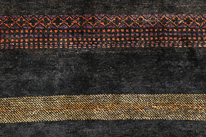 Black Gabbeh 2' 7 x 11' 10 - No. 56106 - ALRUG Rug Store