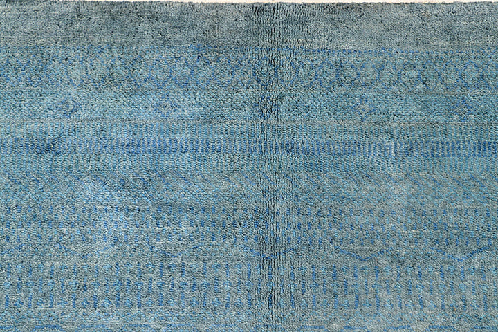 Light Steel Blue Gabbeh 9' 1 x 12' - No. 56120 - ALRUG Rug Store