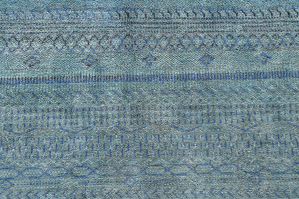 Light Steel Blue Gabbeh 9' 1 x 12' - No. 56120 - ALRUG Rug Store