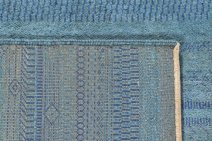 Light Steel Blue Gabbeh 9' 1 x 12' - No. 56120 - ALRUG Rug Store