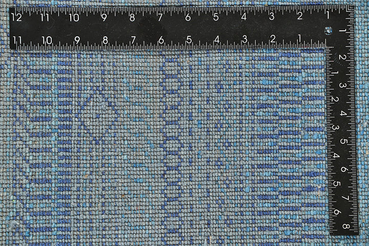 Light Steel Blue Gabbeh 9' 1 x 12' - No. 56120 - ALRUG Rug Store